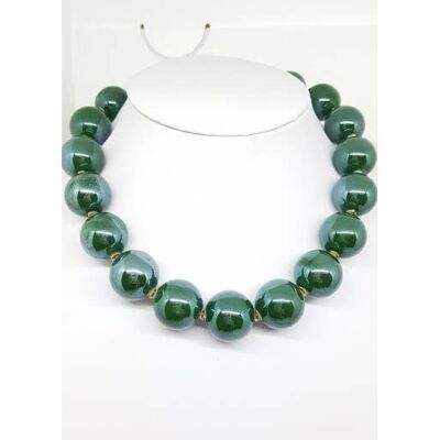 Choker with ceramic beads handmade in Italy - COLL53