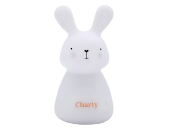 Lampe simple à chargement sans fil - Lapin blanc 3