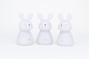 Lampe Trio Recharge Sans Fil - Lapins Blancs 3