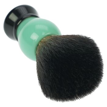 Cepillo de afeitar vegano: Cepillo de afeitar vegano con imitación de pelo  de tejón - Cepillo húmedo - Brochas de afeitar veganas para hombres, brocha