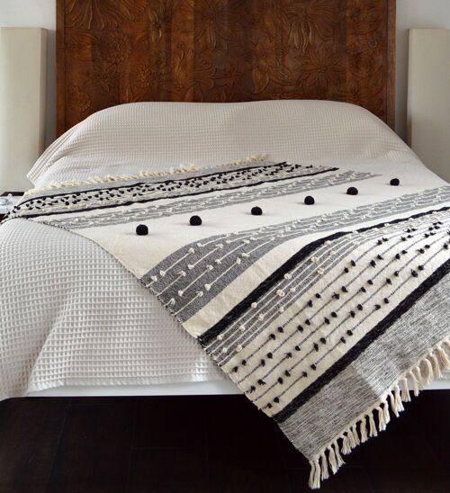 Nina Bobble Textured Throw 125 x 150cm