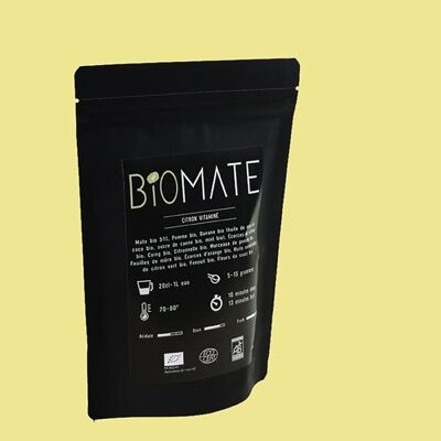 Mate Orgánico - Vitamina Orgánica Limón Sobre 50g