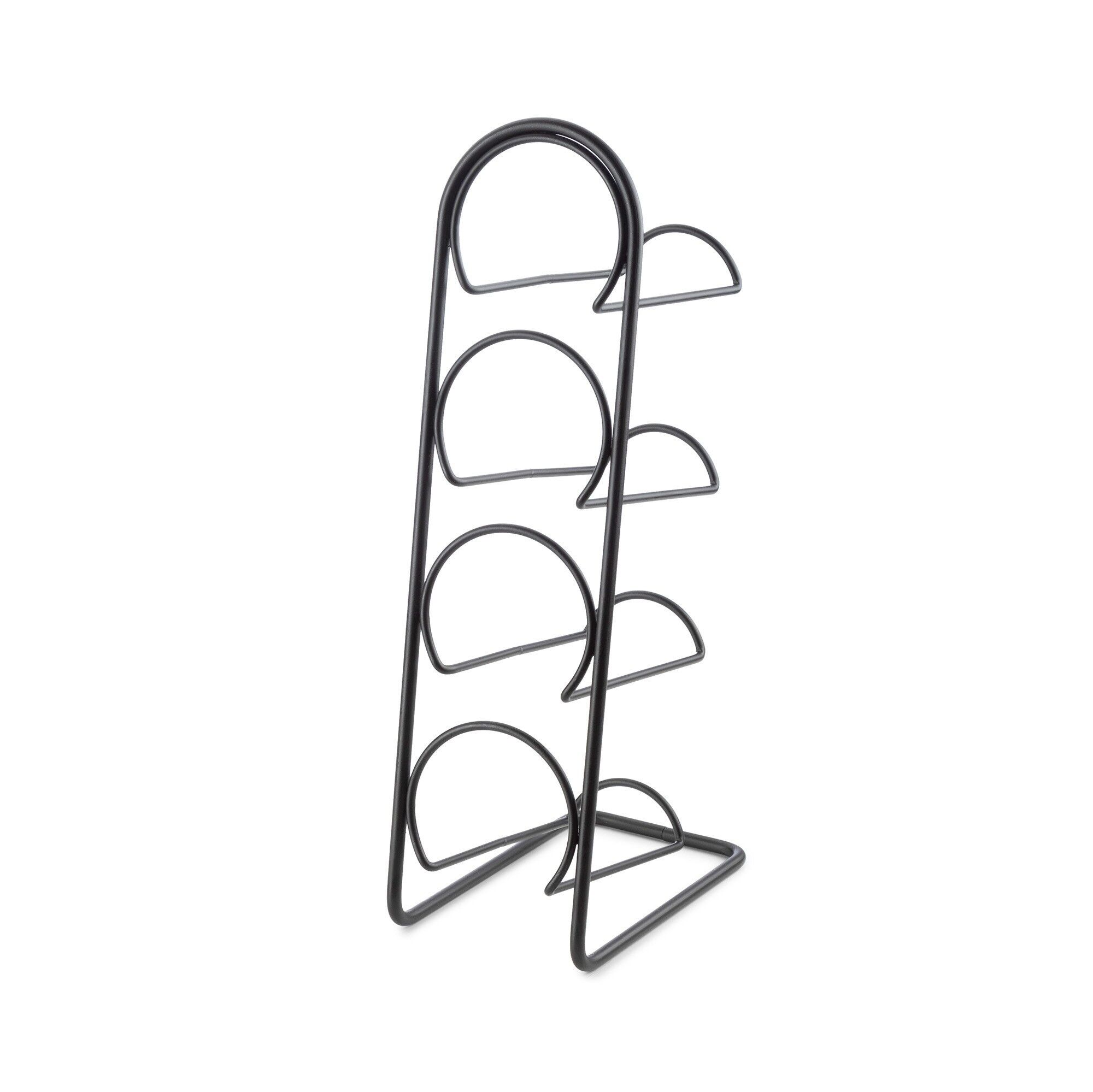 Portabottiglie per 4 bottiglie, nero, RAN11134