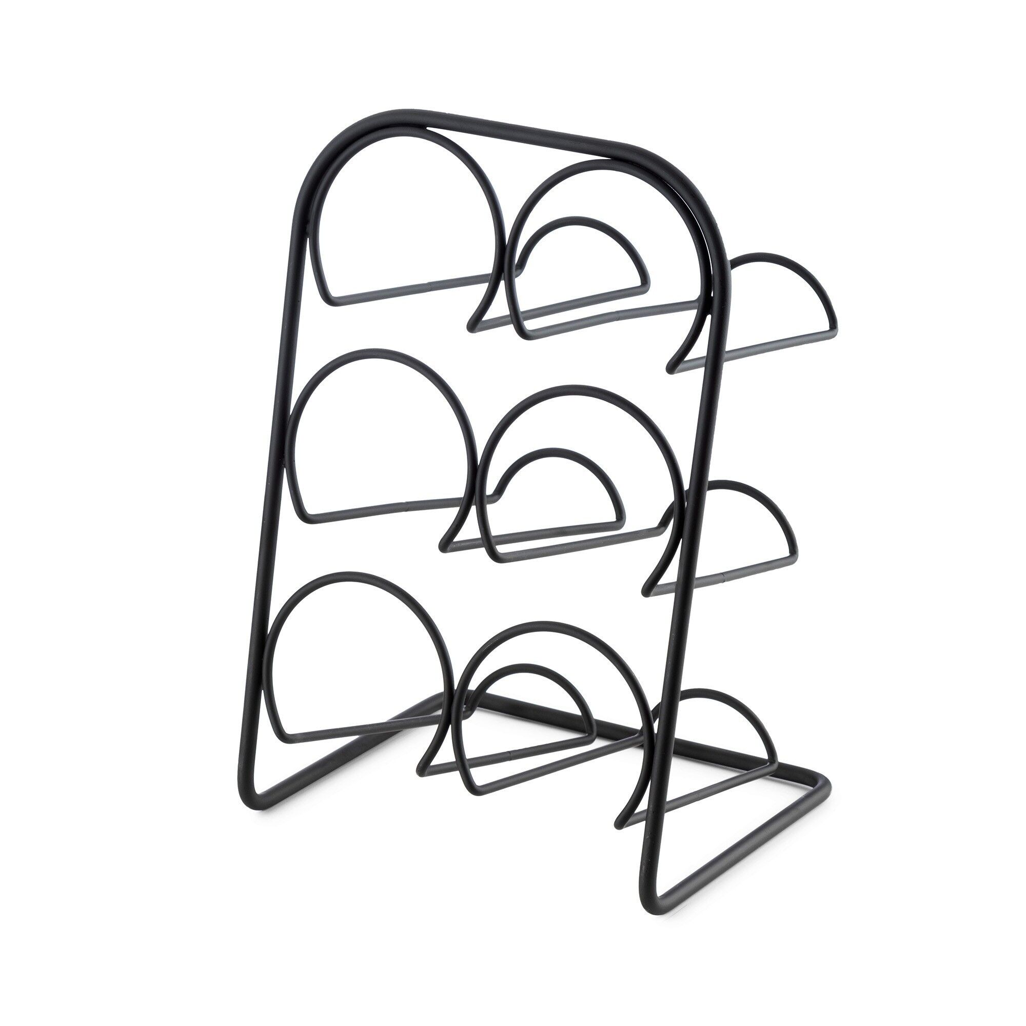 Porte-bouteilles pour 6 bouteilles, noir, RAN11135