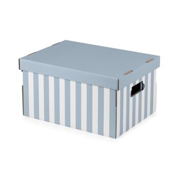 Lot de 2 boîtes de rangement en carton, 0 X 31 X H.21 cm bleu clair, RAN11111 4