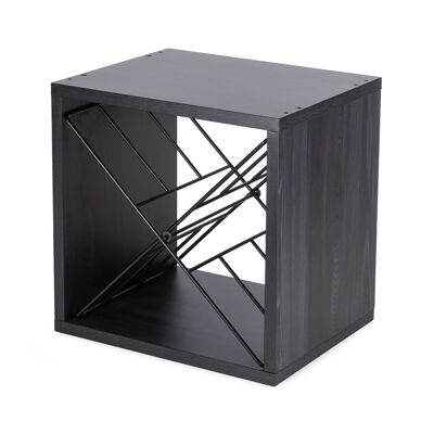 Storage cube for bottles, shoes, towels with metal cross, RAN10755