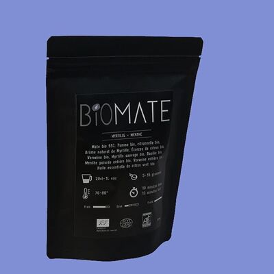 Organic Maté - Organic Blueberry Mint Sachet 50g