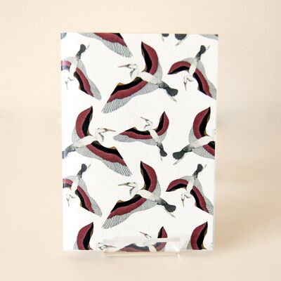 A6 notebook 10.5x14.8cm storks all over