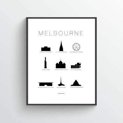 Melbourne poster a3
