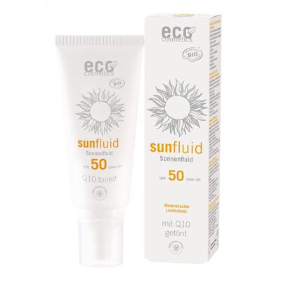 ECO sun fluid LSF 50 tinted Q10 100 ml best before!