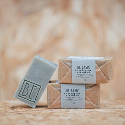 certified organic soap "be basic" Lemon Eucalyptus