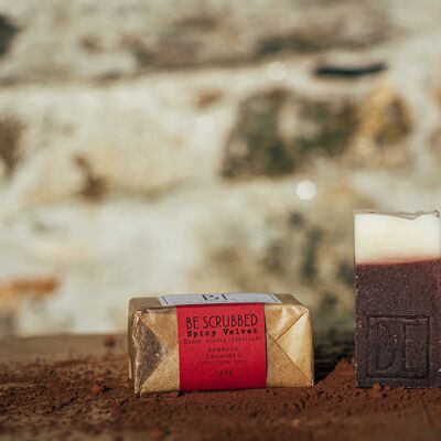 Certified organic soap "Be Scrubbed" Spicy Velvet