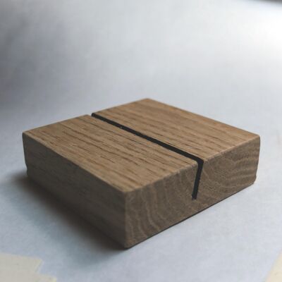 Wooden card holder - handcrafted / local woods