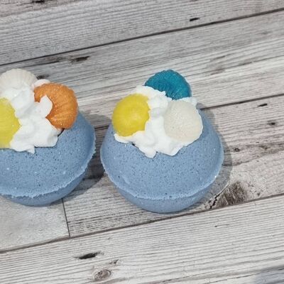 Seychelles (Assorted Colour shells) Whipped Top Bath Bomb
