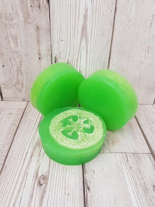 Strawberry and Lime Loofah Soap Bar