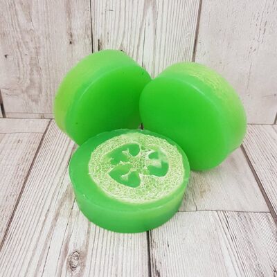Strawberry and Lime Loofah Soap Bar