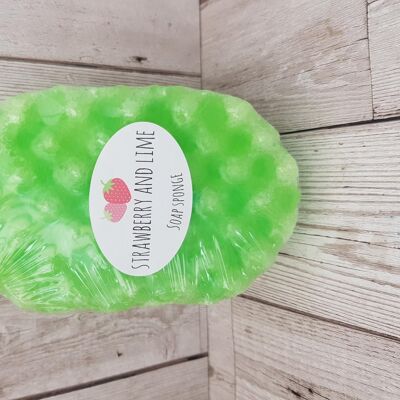 Strawberry and Lime Soap Sponge