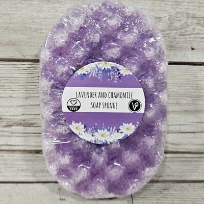 Peeling-Seifenschwamm mit Lavendel und Kamille