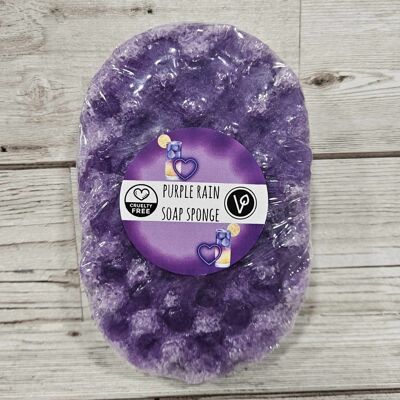 Spugna di sapone esfoliante Purple Rain