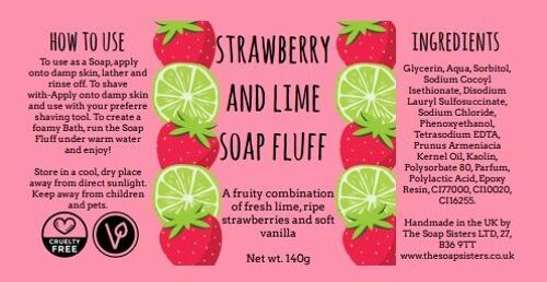 Strawberry and Lime Soap Fluff