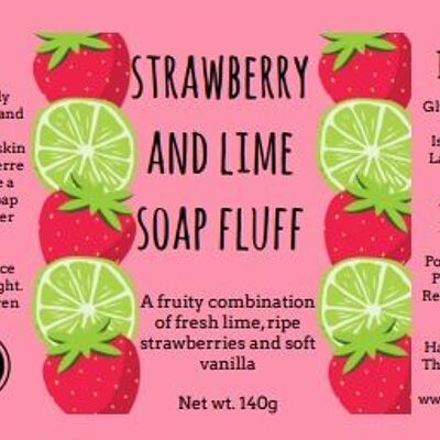 Erdbeer- und Limettenseifenflaum