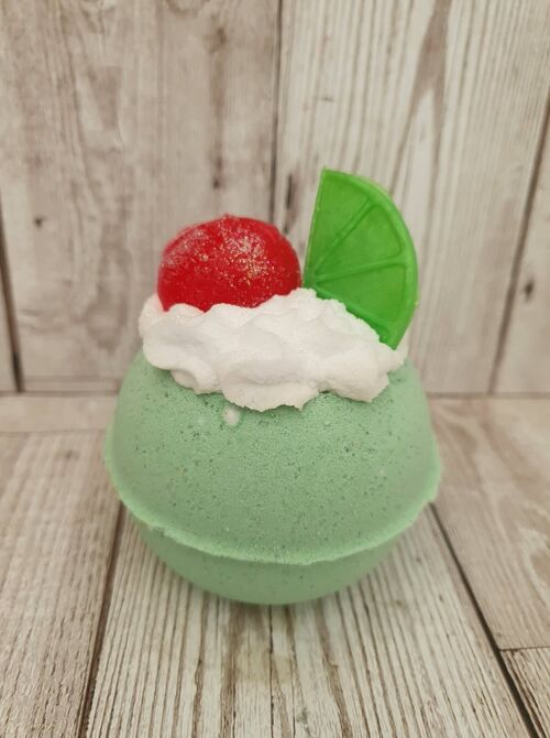 Strawberry and Lime Whipped Top Bath Bomb
