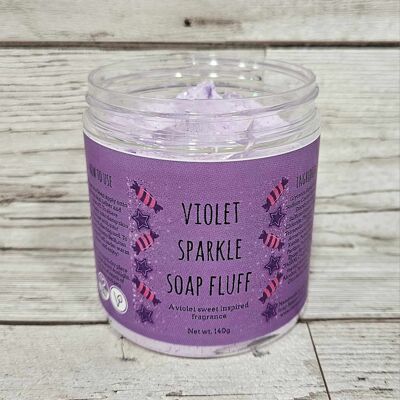 Violet Sparkle Soap Fluff