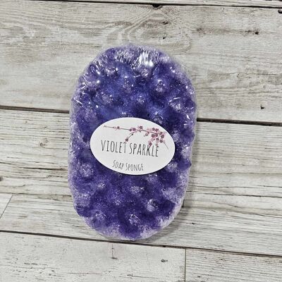 Violet Sparkle Soap Sponge