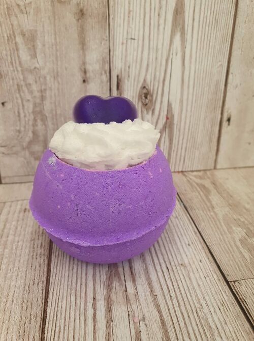 Violet Sparkle Whipped Top Bath Bomb