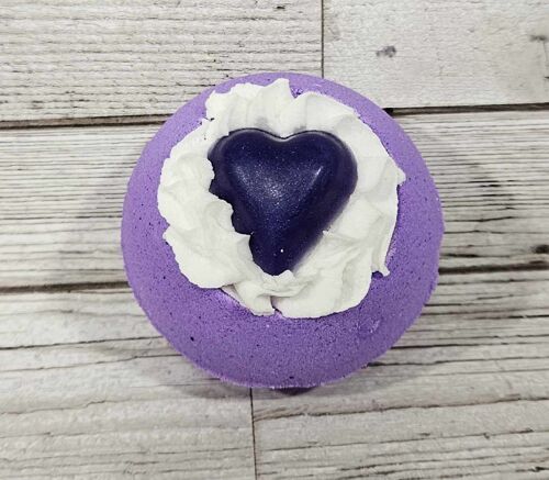 Violet Sparkle Whipped Top Bath Bomb