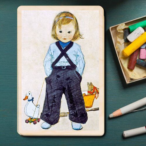 Wooden Postcard PLAYTIME Card