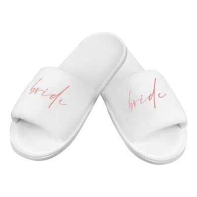 Bridal slippers for bridal styling in the morning | bride