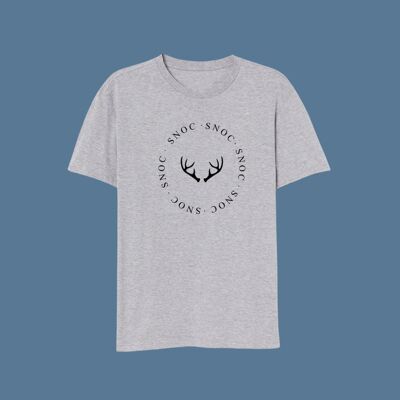 ANTLERS T-SHIRT - LIGHT GRAY