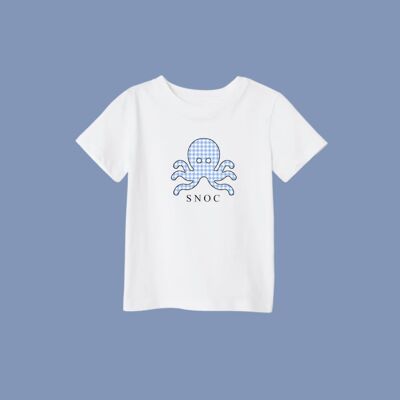 CAMISETA BLUE VICHY - BLANCO