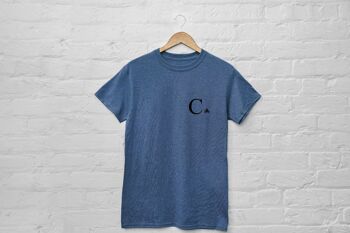 T-SHIRT C - BLEU COBALT MARBRE