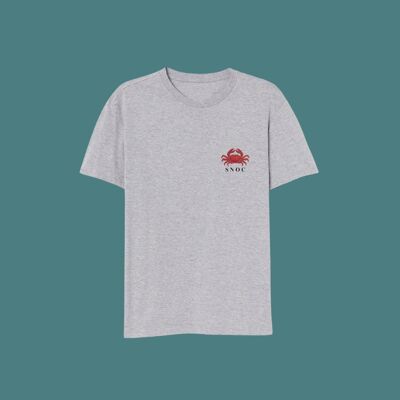 CRAB T-SHIRT - LIGHT GREY.