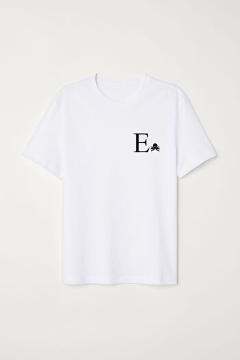 T-SHIRT E - BLANC