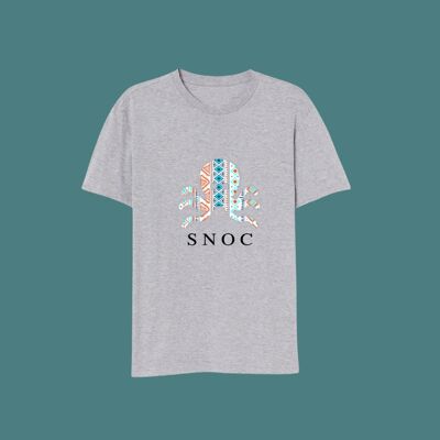 T-SHIRT ETNICA - GRIGIO CHIARO