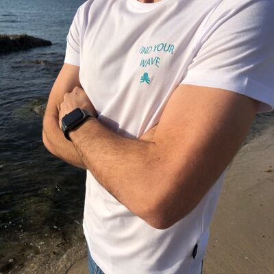 FIND YOUR WAVE T-SHIRT - WHITE