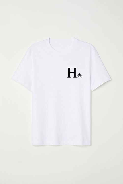 CAMISETA H - BLANCO