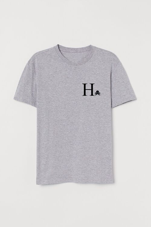 CAMISETA H - GRIS CLARO