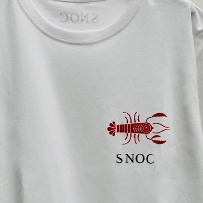 T-SHIRT HOMARD - BLANC