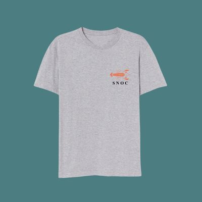 LOBSTER T-SHIRT - LIGHT GRAY