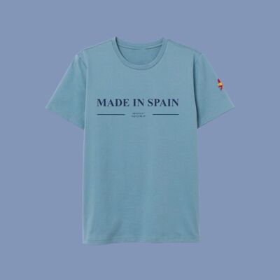 T-SHIRT MADE IN SPAGNA - AZZURRO