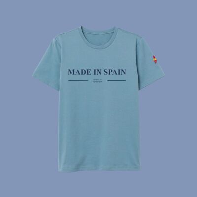 T-SHIRT HERGESTELLT IN SPANIEN - HELLBLAU