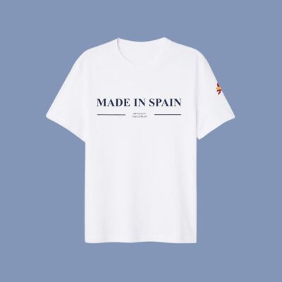 T-SHIRT FABRIQUÉ EN ESPAGNE - BLANC