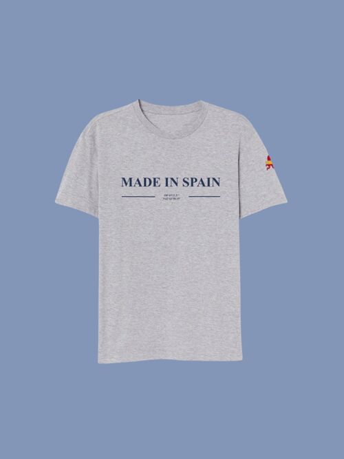 CAMISETA MADE IN SPAIN - GRIS CLARO