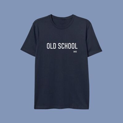 T-SHIRT OLD SCHOOL - BLU MARINO