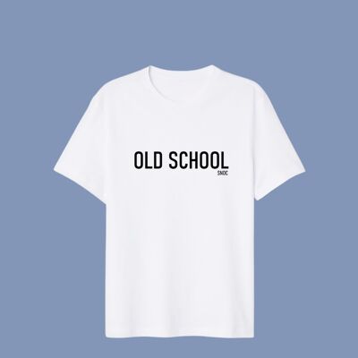 CAMISETA OLD SCHOOL - BLANCO