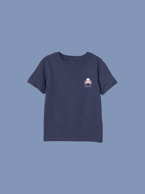 CAMISETA PINK LITTLE VICHY - AZUL MARINO